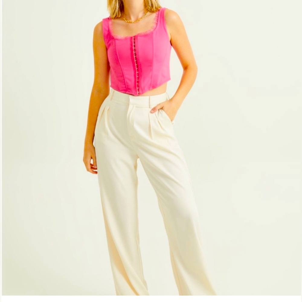 Altar’d State Clara Corset Top – Pink Size Large Coquette, Parisian, Cottagecore
